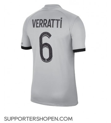 Paris Saint-Germain Marco Verratti #6 Borta Matchtröja 2022-23 Kortärmad
